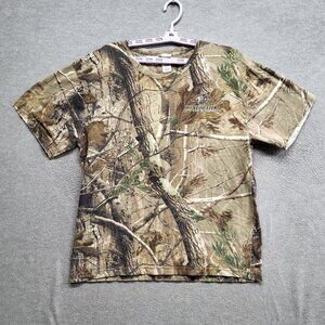 Code 5 Men Shirt Large Camo Mossy Oak Winchester Ammunition Short Sleeve‎ Tee